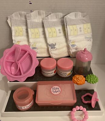 #ad MELISSA amp; DOUG Mine to Love Baby Food amp; Bottle Set And Diaper Changing Set $20.00