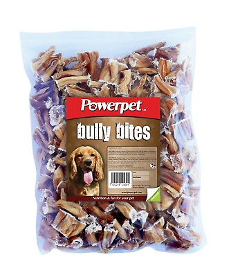 Powerpet Bully Bites Natural Dog Chew 1lb Pack Odorless BRC Certified $12.60