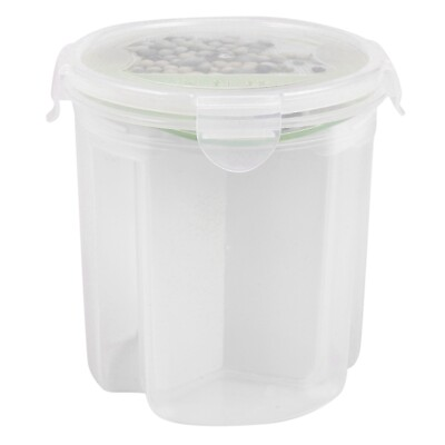 #ad 1Pc Plastic Food Storage Lattices Sealed Crisper Grains Tank Storage4601 $7.28