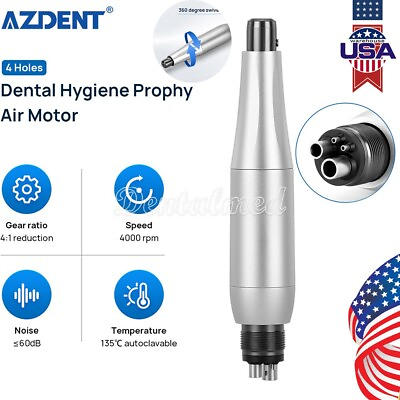 #ad Premium Plus Dental Hygiene Prophy Handpiece Air Motor 4 Holes amp; 4:1 Nose Cone $51.99