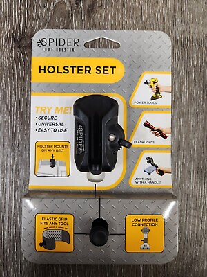 #ad Spider Tool Holster Set Self Locking Quick Draw Belt Holster Clip Elastic T $26.95