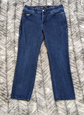 #ad Levi#x27;s 525 Perfect Waist Straight Leg Womens 12 Dark Wash Blue Denim Jeans 31x27 $19.95
