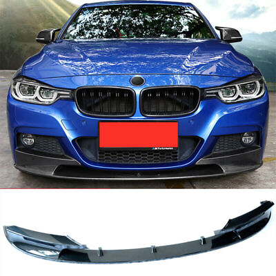 #ad For 2012 2018 BMW 3 Series F30 Front Bumper Lip Spoiler M Sport Carbon Style $94.99