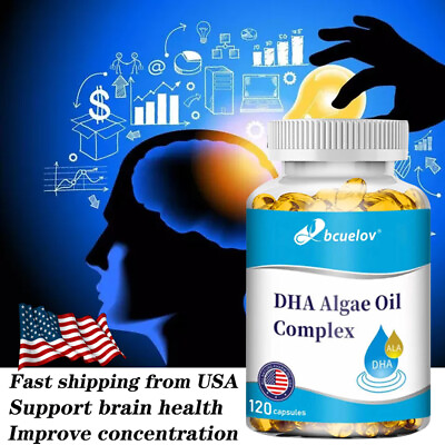 #ad DHA Algae Oil Capsules 375mg 30 To 120 Caps $21.24