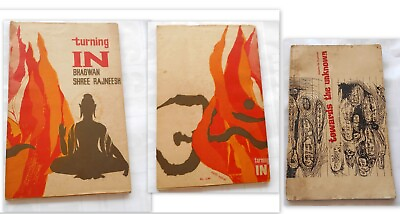 #ad Rarest 1971 Osho Rajneesh Yoga book Turning In 1st Ed Plus free book 1st edition $360.00
