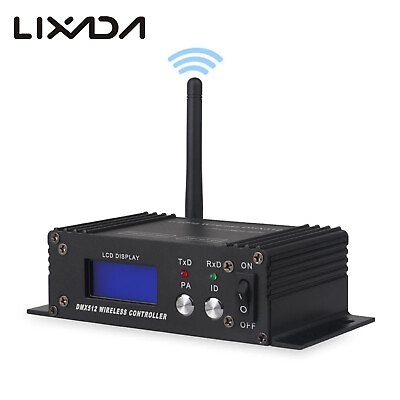#ad 2.4G ISM Wireless DMX512 Stage Light Receiver Transmitter Repeater Kits P8S5 $33.95