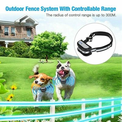 #ad strongPet Dog Wireless Electric Fence Containment System Training Collar Shock $91.69