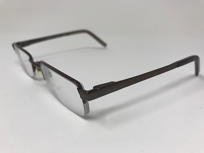 #ad Kenneth Cole New York Eyeglasses Halfrim 50 19 135 Dark Glossy Brown BE37 $17.25