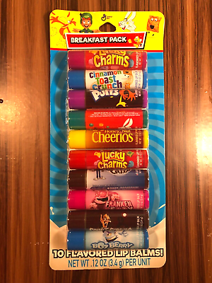 #ad General Mills Breakfast Pack Favorite Cereals Trix Flavored Lip Balm 10 Pack NEW $8.99