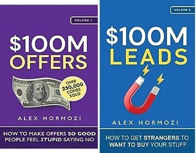 #ad $100M Offers Vol.1 $100M Leads Vol.2 : by Alex Hormozi English and Paperback $16.50