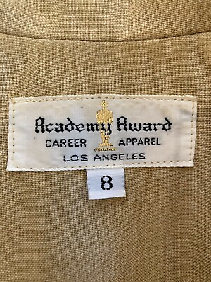 #ad Vintage Academy Award Career Apparel Los Angeles Womens 8 Blazer Jacket Oscars $25.00