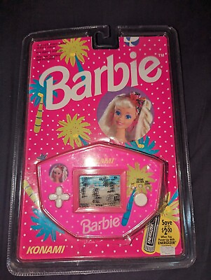 #ad Barbie Konami Portable Game 1992 Vintage Rare Opened Package #Barbie #Fun $225.25