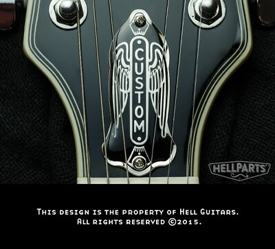 #ad quot;CUSTOM FLYERquot; 2 Hole Truss Rod Cover. Fits most Gibson® LP SG style guitars. $18.99