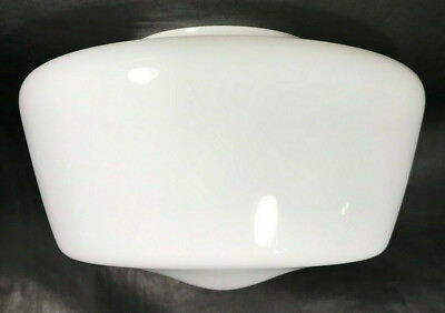 #ad New 6quot; Lip Fitter Opal Glass Schoolhouse Pendant Shade 12quot; Diameter #PS816i $57.75