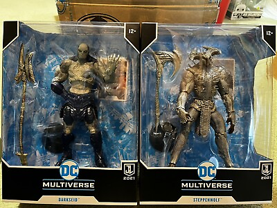 #ad 2 New 12” Unopened Mcfarlane figure lot DC Multiverse Steppenwolf Darkseid 2021 $85.00