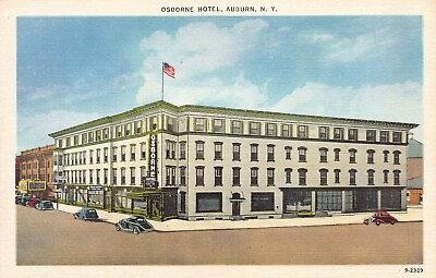 #ad Osborne Hotel Auburn New York Early Postcard Unused $12.00