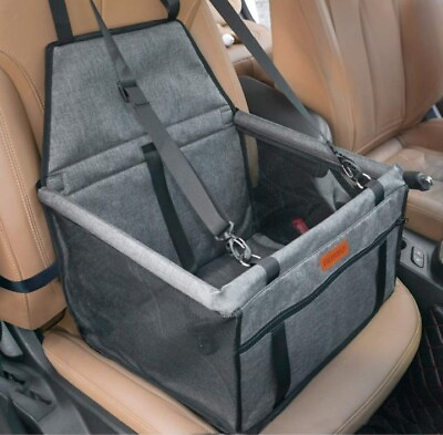Dog Car Seat Puppy Portable Pet Booster Car Seat with Clip On Safety Leash.. $24.99