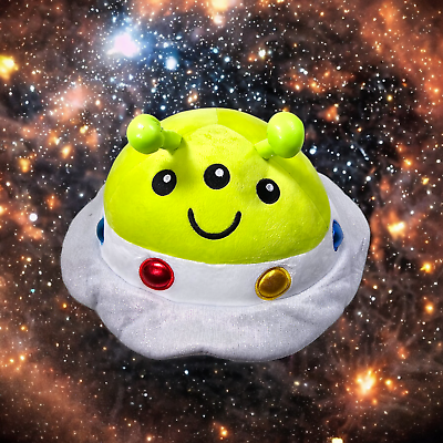 #ad Smoochy Pals Alien Plush Stuffed Animal Space Martian UFO Spaceship Pillow $25.47