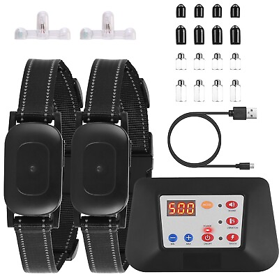Dog Wireless Electric Fence Containment System Training Collar Shock For 1 3 Dog $75.97