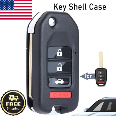 #ad Upgraded Flip Remote Key Shell Case Fob for Honda Accord Civic C RV MLBHLIK6 1TA $11.79