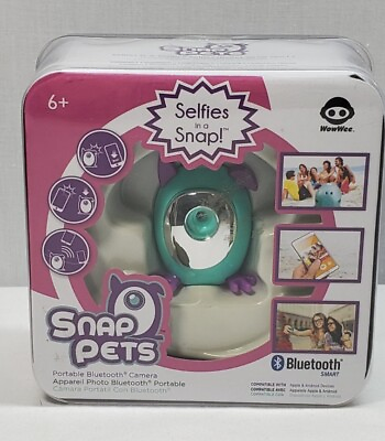 #ad Genuine WowWee Snap Pets Selfies in a Snap Portable Bluetooth Camera NIB $21.00