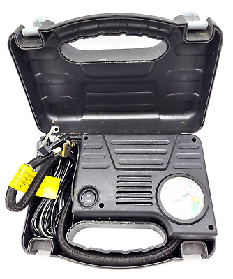 #ad 12 Volt Portable Mini Air Compressor with Accessories in Case NEW Old $14.95