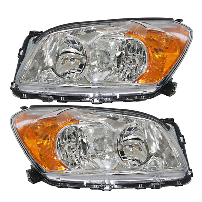 #ad For 2009 2010 2011 2012 Toyota RAV4 Headlights Halogen Headlamps Right Left $80.99