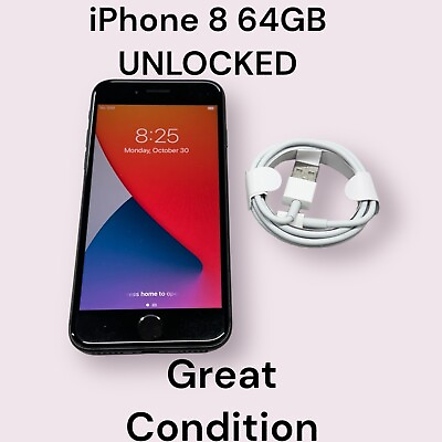#ad Apple iPhone 8 64GB Space Gray UNLOCKED A1863 CDMA GSM $107.49