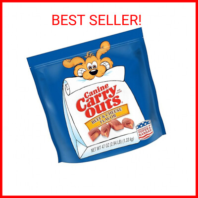 #ad Canine Carry Outs Beef amp; Cheese Flavor Dog Treats 47 Ounce Bag $15.28