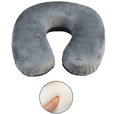 #ad Memory Foam U Shaped Travel Sleep Pillow Neck Support Head Back Cushion Gray $10.83