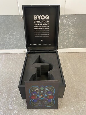 #ad 🔥 RARE GRAMMY Music Award BYOG Warner Bros After Party Wooden Box Case 2000s $475.00