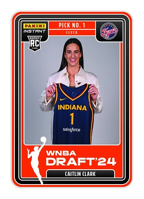 #ad 2024 Panini Instant WNBA Draft #1 Caitlin Clark Indiana Fever RC PRESALE $14.99