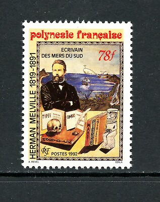 #ad P980 French Polynesia 1992 Herman Melville 1v. MNH $2.59