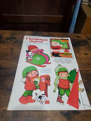 Vintage Christmas Large 60#x27;s Playbook Punch Out Activity Book by Fuld amp; Company $20.20