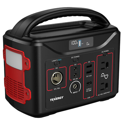 #ad Tenergy T320 300Wh Portable Power Station for Camping Emergency Solar Car Walls $180.00