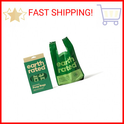 #ad Earth Rated Dog Poop Bags with Handles New Look Easy Tie and Guaranteed Leakpr $14.46