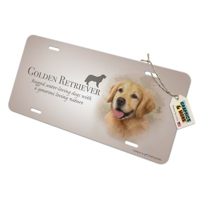 #ad Golden Retriever Dog Breed Novelty Metal Vanity Tag License Plate $8.99