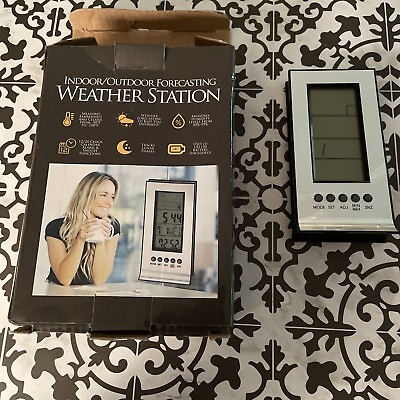 #ad Mitaki Japan Small Portable 4 1 4quot; Digital Weather Station Alarm Clock $16.90