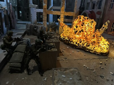 #ad 1 12 scale action figure diorama explosion effect class D Patriot Missle $80.00