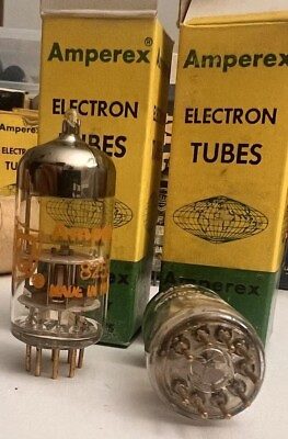 #ad NOS MATCHED PAIR GOLD PIN E88C 8255 LOW NOISE TUBE $139.99