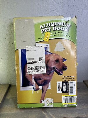 #ad xLarge Deluxe Aluminum Frame Dog and Pet Door Flexible Clear Flap 10.5 X15 Inch $67.99