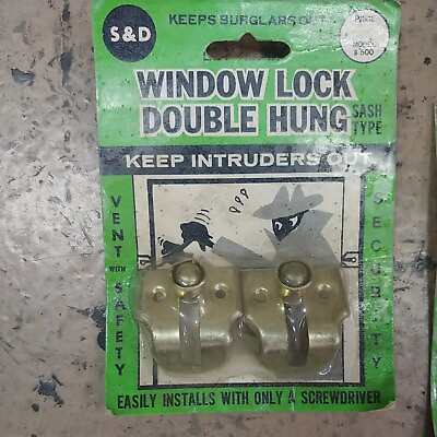 #ad Vintage S amp; D. Double Hung Window Lock. Easily installs with only a screwdriver $18.00