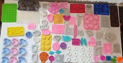 #ad Silicone Mould for DIY Baking Ice Chocolate Soap Various Molds huge bundle $190.83