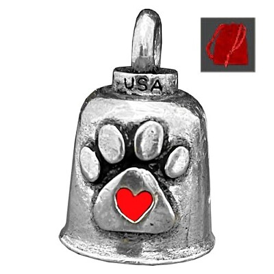 #ad GREMLIN MOTORCYCLE BELL DOG PAW w RED BAG FITS HARLEY RIDE BELL LUCKY GIFT $13.92