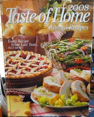 #ad Taste of Home Annual Recipes 2008 Hardcover By Michelle Bretl GOOD $3.73