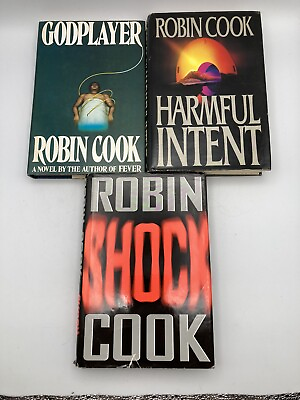 #ad Vintage Lot Robin Cook Hardback Books $15.00