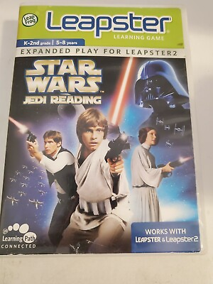 #ad RARE Star Wars Jedi Reading LeapFrog Leapster amp; Leapster2 Explorer LeapPad Game $5.99
