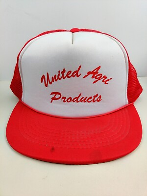 #ad Vtg United Agri Products Farm Trucker Hat Snapback Dad Cap Vintage $15.00