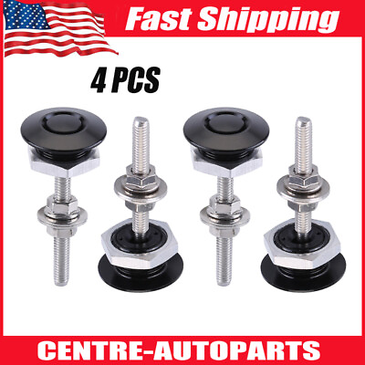 #ad 4Pcs Quick Release Latch Bumper Hood License Plate Lock Clip Kit For Racing Car $9.99