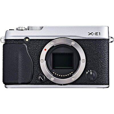 #ad Fujifilm X Series X E1 Silver 16.3MP Digital SLR Camera Body $371.65